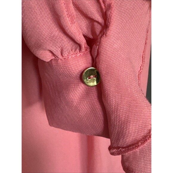 Baum und Pferdgarten Size 6 36 Pink Pink Abbot Midi Dress Ruffles - Picture 8 of 14